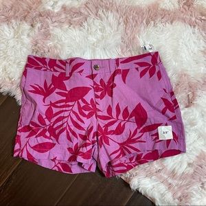 NWT Old Navy Everyday Tropical Linen Shorts Women's Size 12